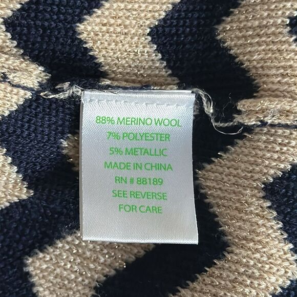 LILLY PULITZER Santana Dress True Navy Metallic Stripe Nautical Size M - Picture 8 of 11